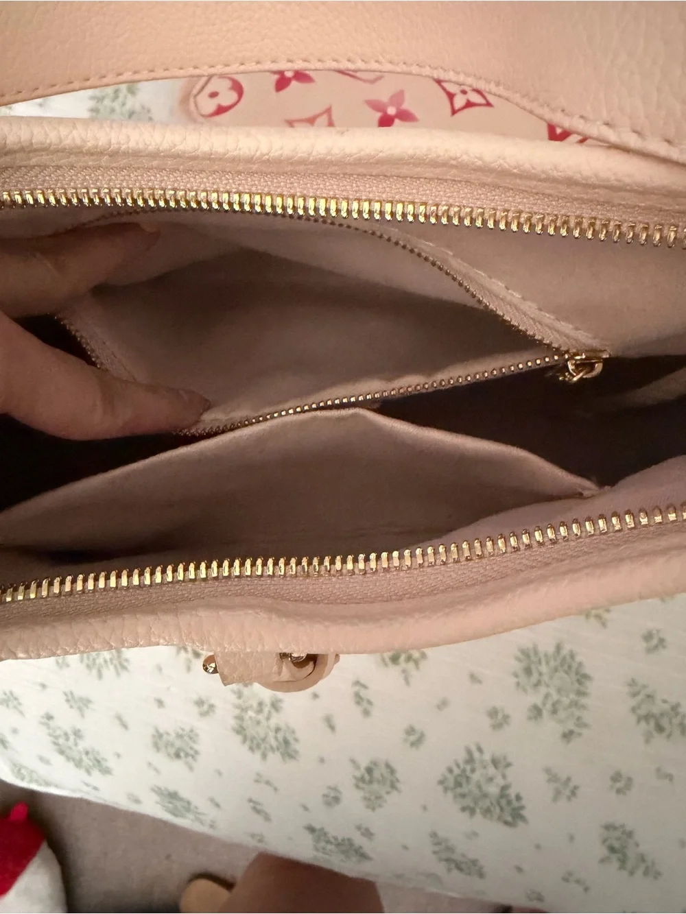 Inspired Pink Monogram Canvas Shoulder Bag